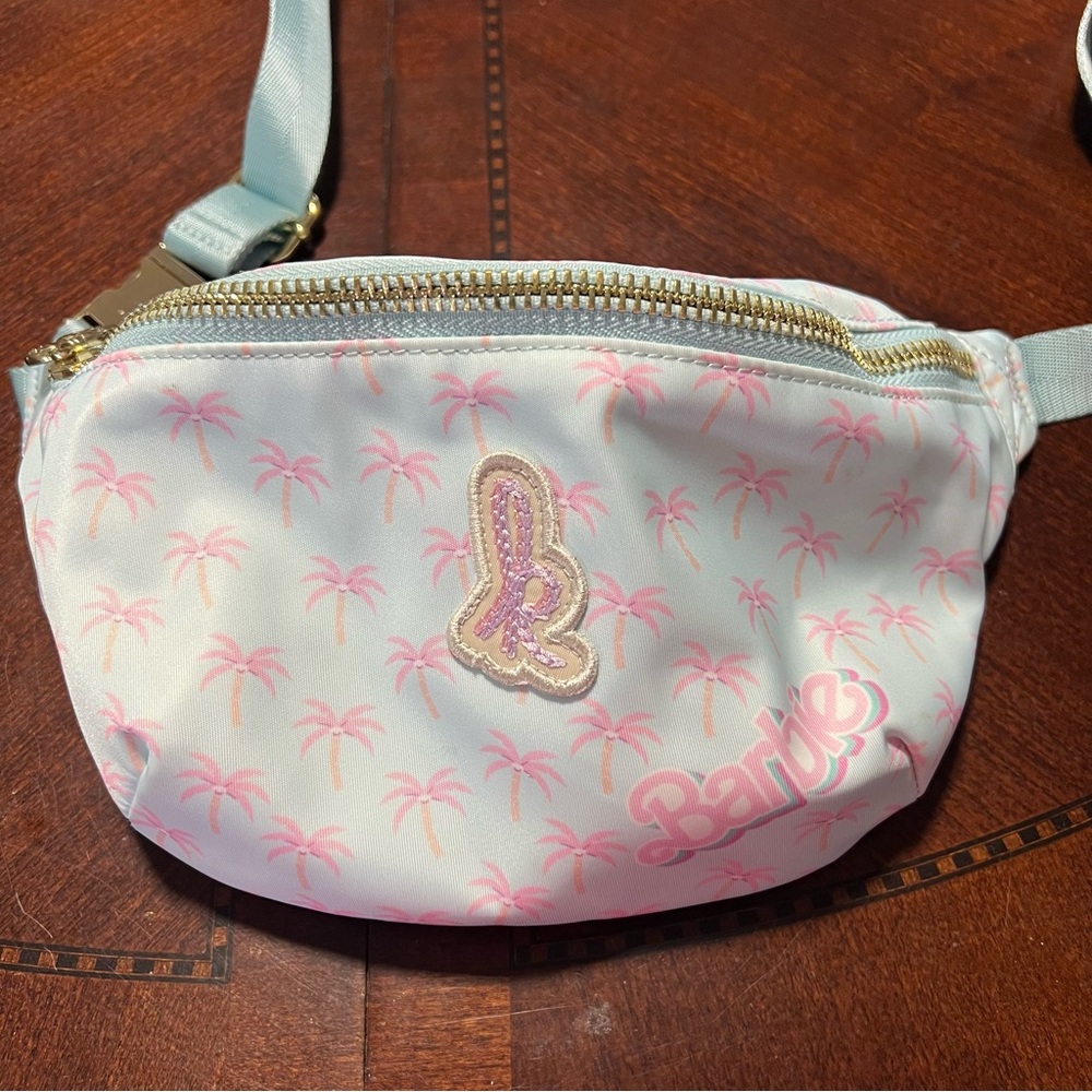 Stoney Clover Lane x Malibu Barbie Palm Print Fanny Pack with K Patch